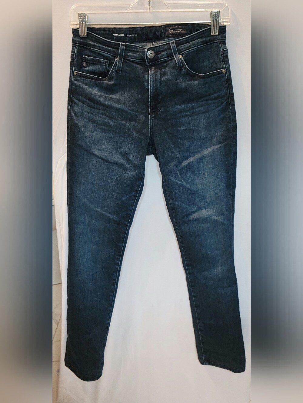 AG Adriano Goldschmied Prima Ankle Cigarette Dark Blue Jeans